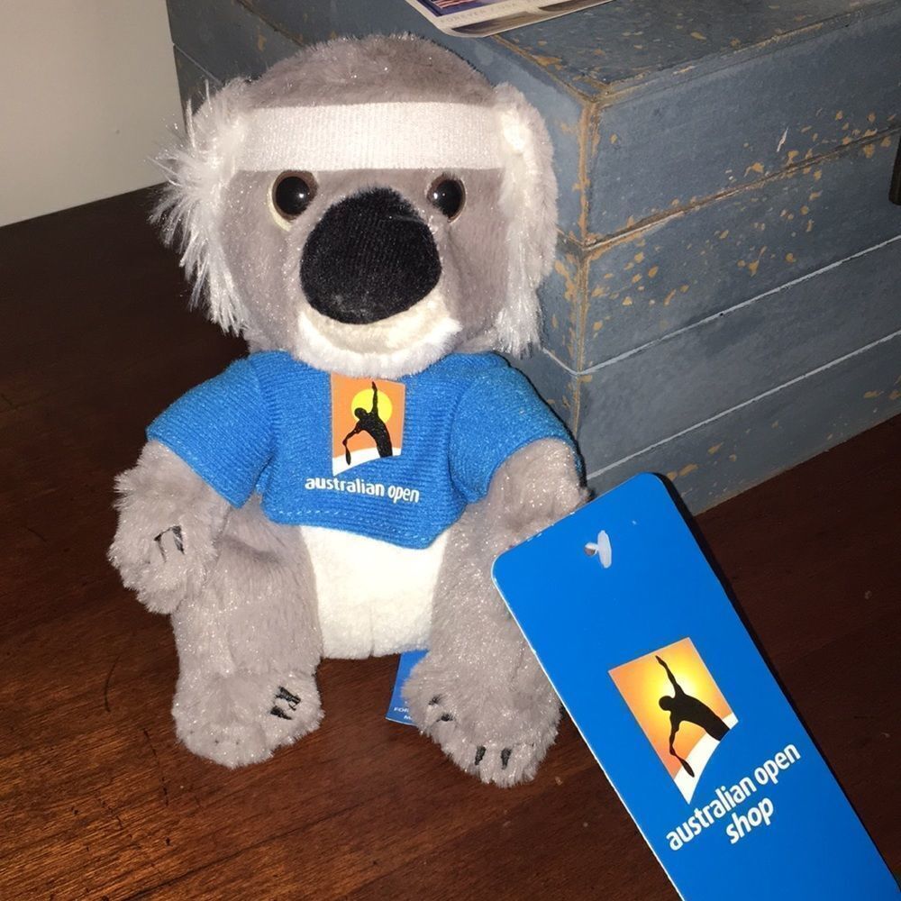 New vintage Aussie AO Australian Open Australia tennis Stuffed Toy Koala Bear